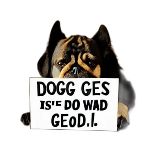 dog, god, spelled, backwards transparent PNG cut-out