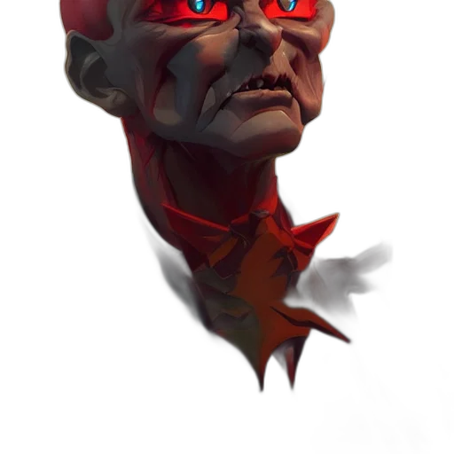 face, mask, staff, creature transparent PNG cut-out