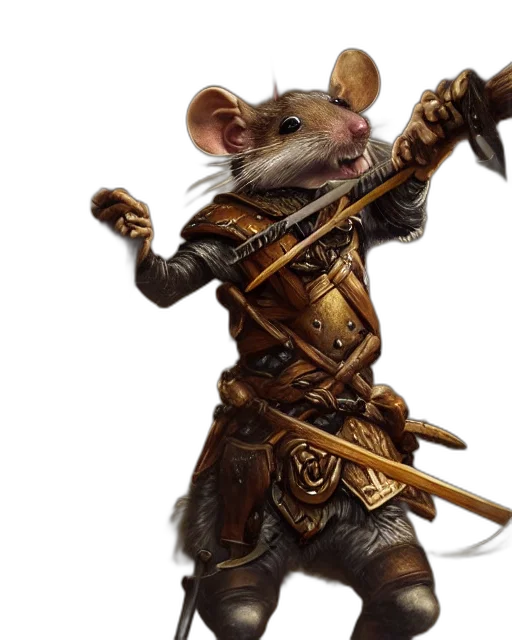 animal, weapon, staff, sword, concept art, fantasy art, 3d render, photorealistic transparent PNG cut-out