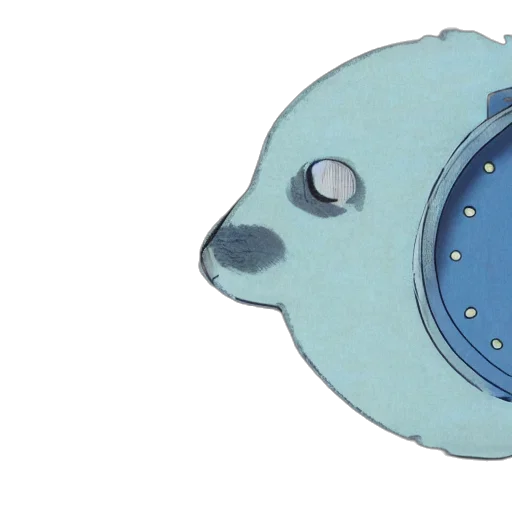 mask, 3d render, watercolor, underwater transparent PNG cut-out