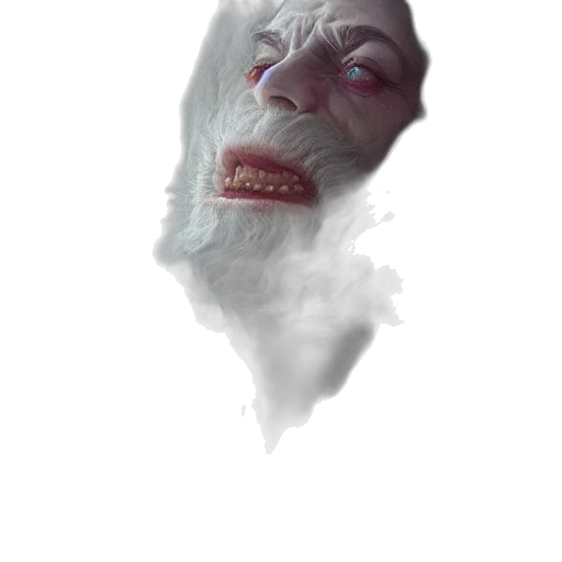 face, mask, creature, staff transparent PNG cut-out