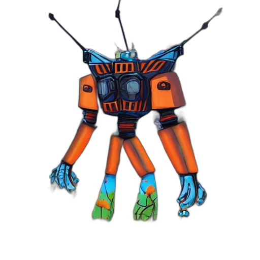 robot, creature, animal, concept art transparent PNG cut-out