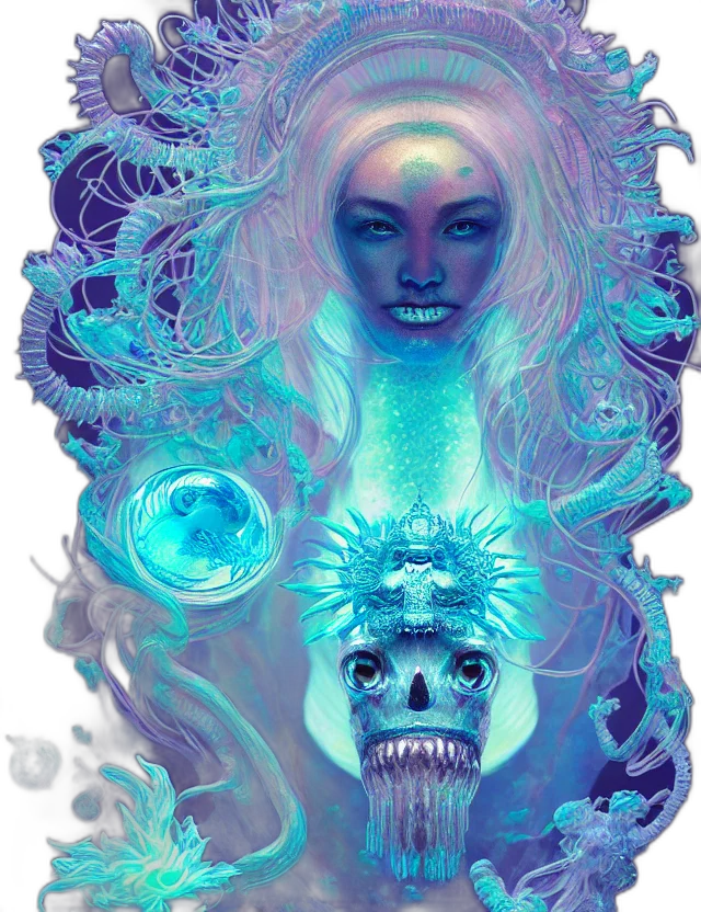 creature, mask, face, fantasy art transparent PNG cut-out