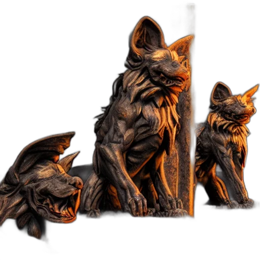 creature, animal, concept art, 3d render transparent PNG cut-out