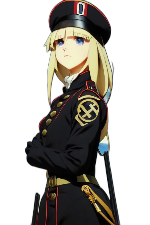staff, hat, weapon, jacket transparent PNG cut-out