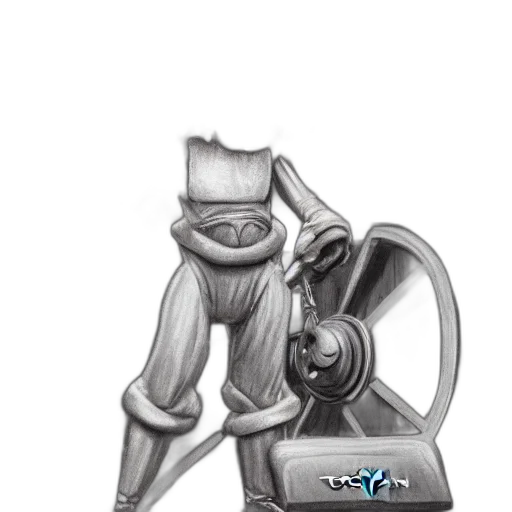 robot, staff, jewelry, weapon transparent PNG cut-out