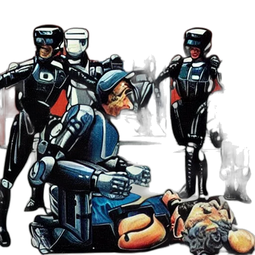 robot, comic book art, concept art, outer space transparent PNG cut-out