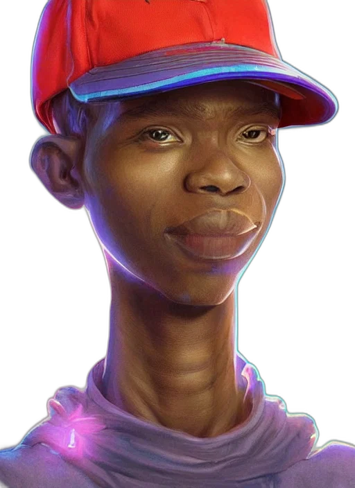 face, hat, staff, creature, concept art, photorealistic, fantasy art, cartoon transparent PNG cut-out