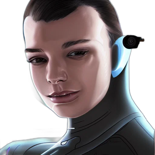 robot, face, staff, concept art transparent PNG cut-out