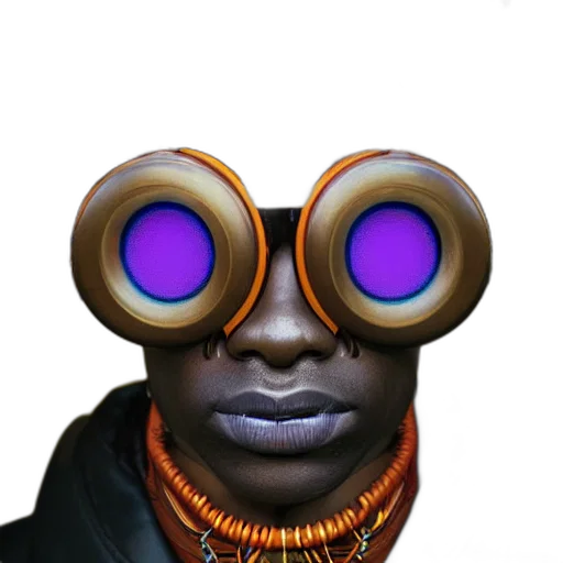 mask, face, robot, animal, concept art, cyberpunk, 3d render, photorealistic transparent PNG cut-out