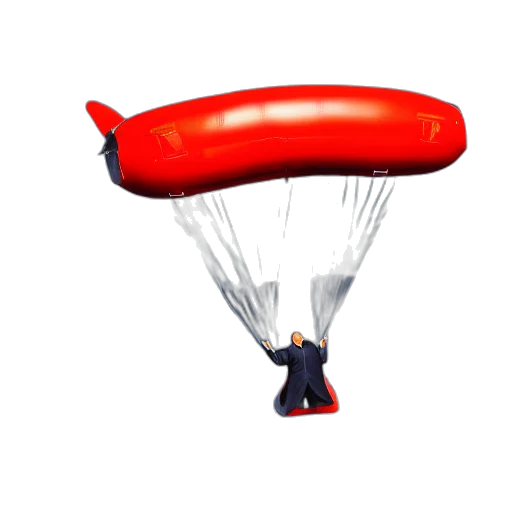 umbrella, food, 3d render, concept art transparent PNG cut-out
