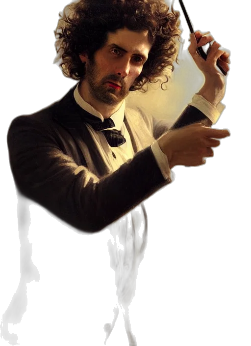 staff, hair, sword, weapon, photorealistic, concept art, comic book art, cartoon transparent PNG cut-out