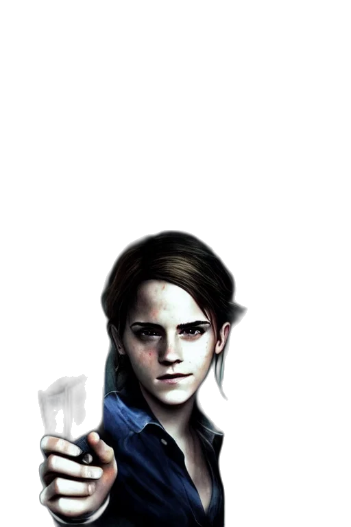 face, jacket, mask, staff transparent PNG cut-out