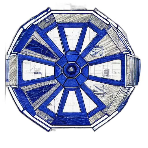 umbrella, crown, jewelry, furniture, 3d render, concept art, outer space, blue transparent PNG cut-out