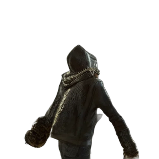 jacket, mask, creature, staff, concept art, 3d render, photorealistic, fantasy art transparent PNG cut-out