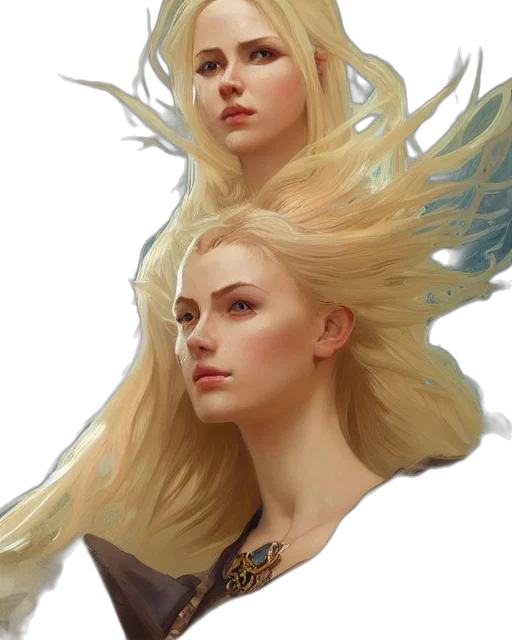 dragon, face, hair, crown transparent PNG cut-out