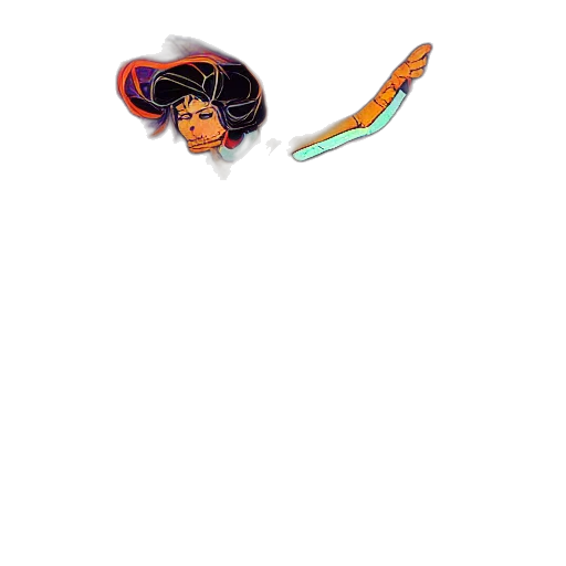 staff, umbrella, hat, jewelry transparent PNG cut-out