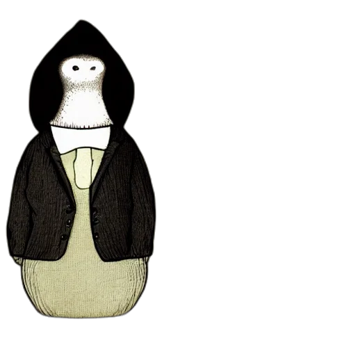 jacket, hat, dress, animal, concept art, cartoon, pixel art, 3d render transparent PNG cut-out