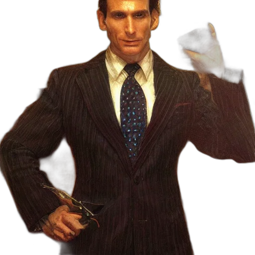 jacket, staff, robot, weapon transparent PNG cut-out