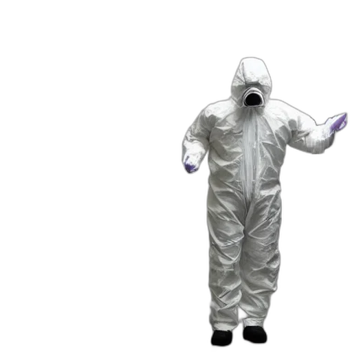 jacket, mask, hazmat, suit transparent PNG cut-out