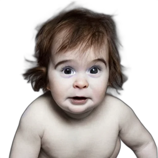 face, hair, creature, animal, photorealistic, 3d render, oil painting, cartoon transparent PNG cut-out