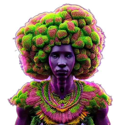 crown, face, hair, flower, concept art, photorealistic, pixel art, fantasy art transparent PNG cut-out
