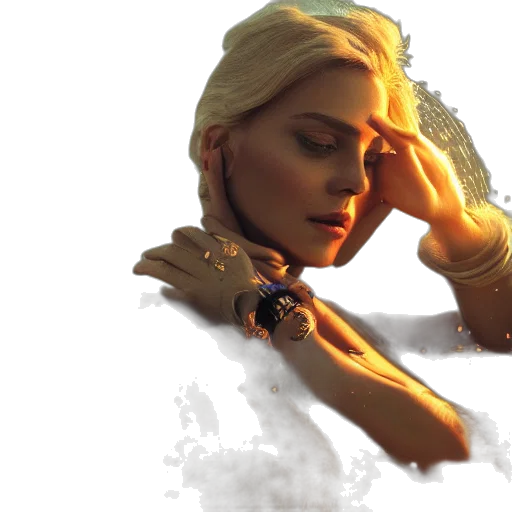 jewelry, face, photorealistic, concept art transparent PNG cut-out
