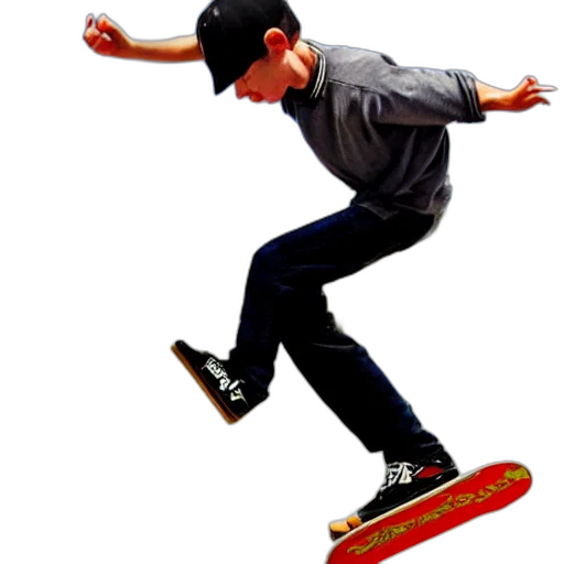 shoes, hat, staff, photorealistic, 3d render, concept art, tony, hawk transparent PNG cut-out