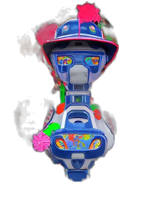 robot, weapon, car, jewelry, vaporwave, 3d render, concept art, pixel art transparent PNG cut-out