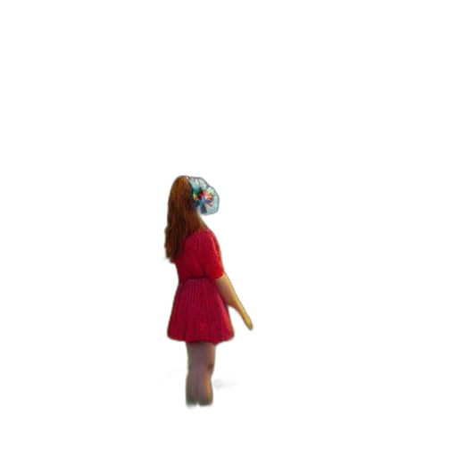 dress, robot, mask, hat, 3d render, pixel art, concept art, vaporwave transparent PNG cut-out