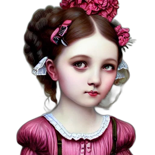 dress, face, jewelry, photorealistic, fantasy art, oil painting, concept art, red transparent PNG cut-out