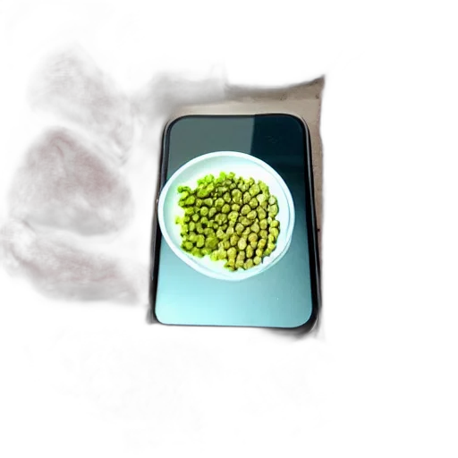 food, robot, weapon, 3d render, photorealistic, outer space, green, raw transparent PNG cut-out
