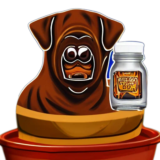 animal, cultist, dog, glowing transparent PNG cut-out