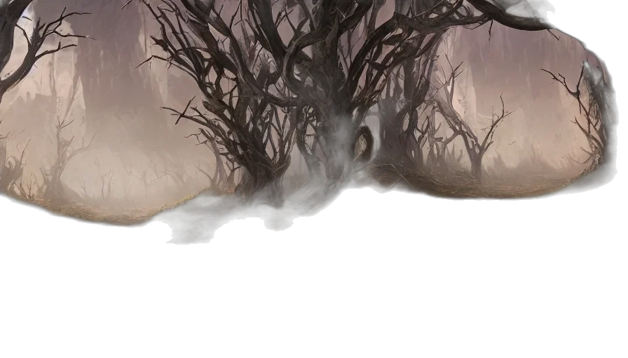 tree, creature, mask, hair transparent PNG cut-out