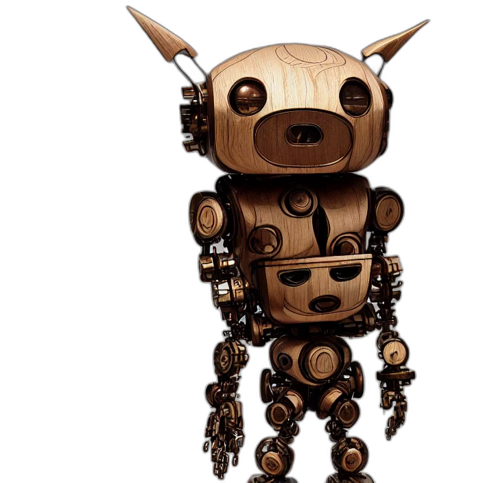 robot, staff, creature, concept art transparent PNG cut-out