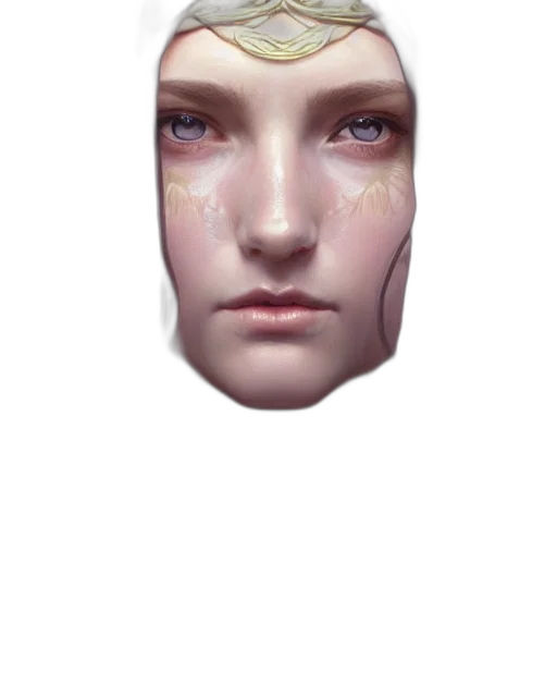 face, mask, robot, crown, photorealistic, 3d render, concept art, fantasy art transparent PNG cut-out