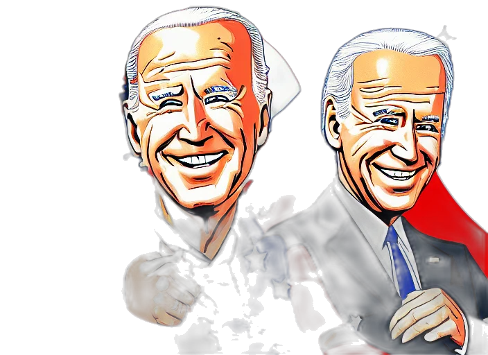 cartoon, photorealistic, 3d render, concept art, joe, biden, jigsaw, puzzle transparent PNG cut-out