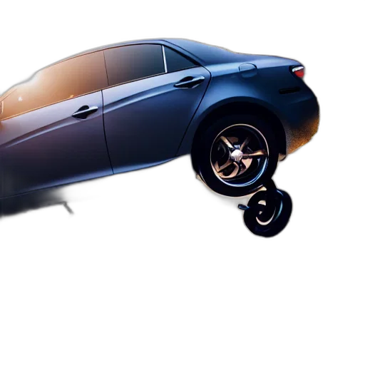 car, 3d render, concept art, photorealistic, one, man, lifting, wide transparent PNG cut-out