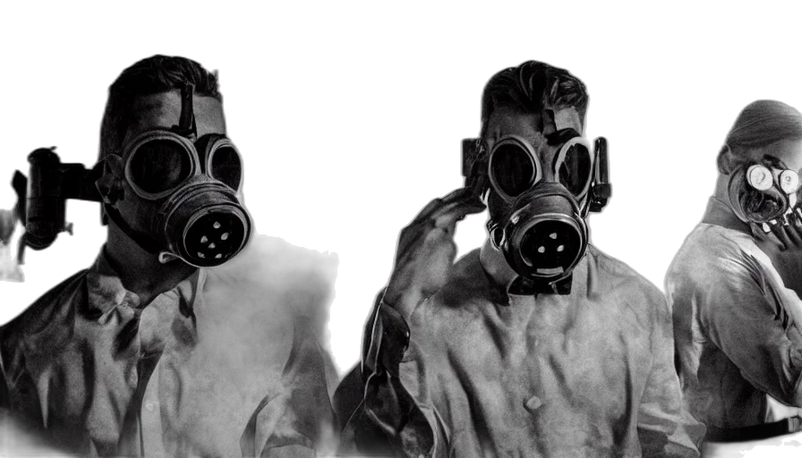 mask, jacket, concept art, photorealistic, 3d render, cyberpunk, disturbing, big transparent PNG cut-out