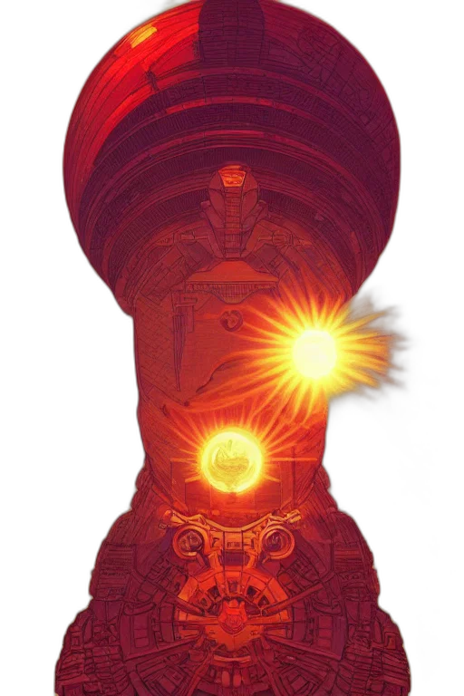 crown, robot, staff, weapon transparent PNG cut-out