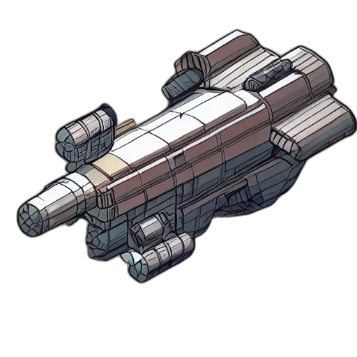 weapon, concept art, pixel art, 3d render transparent PNG cut-out