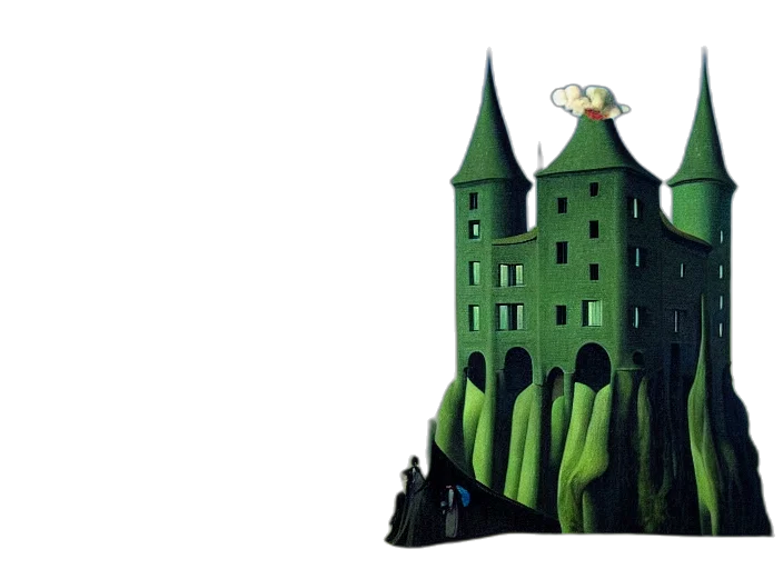building, concept art, 3d render, fantasy art transparent PNG cut-out