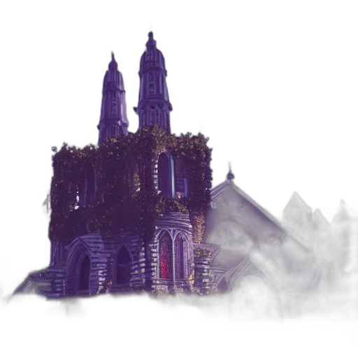building, staff, concept art, fantasy art, 3d render, pixel art, fog, snow transparent PNG cut-out