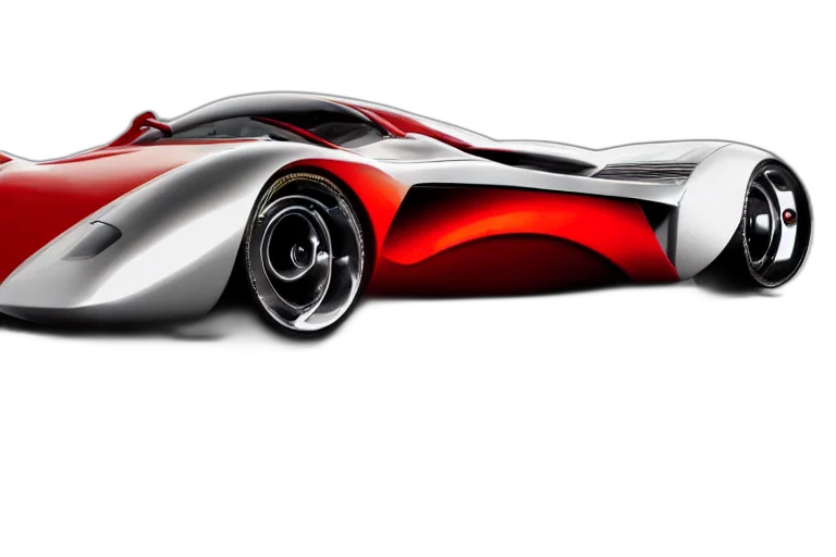 car, concept art, 3d render, photorealistic, cartoon, retro, futuristic, ferrari transparent PNG cut-out