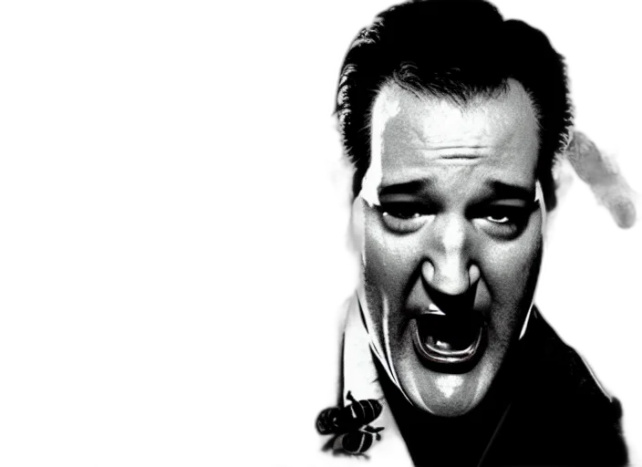 face, photorealistic, comic book art, cartoon, film, still, ted, cruz transparent PNG cut-out