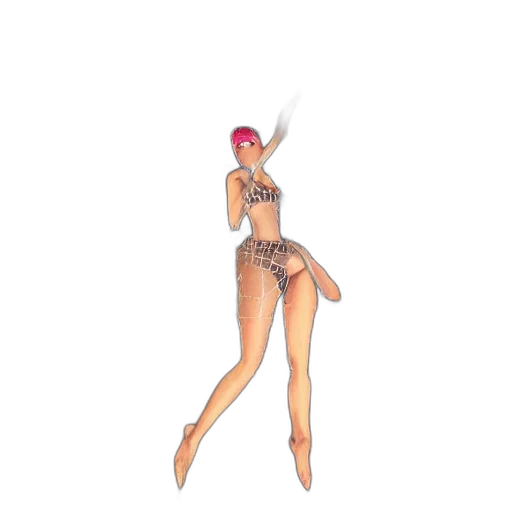concept art, pixel art, cartoon, 3d render transparent PNG cut-out