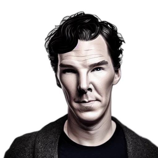 face, mask, creature, photorealistic transparent PNG cut-out