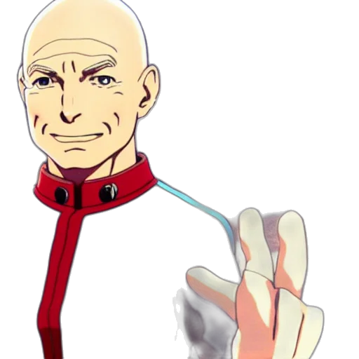 staff, jacket, face, weapon transparent PNG cut-out