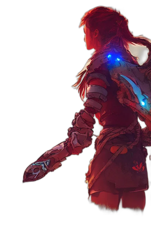 sword, weapon, robot, staff transparent PNG cut-out