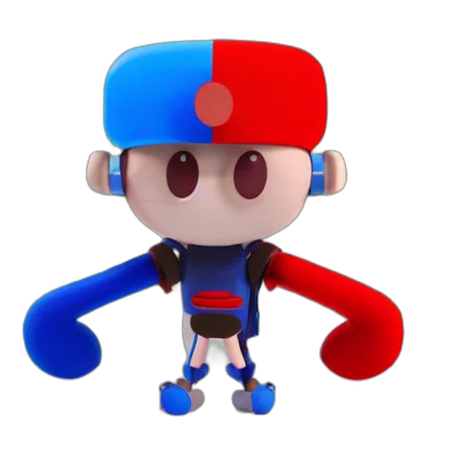 robot, staff, hat, creature transparent PNG cut-out